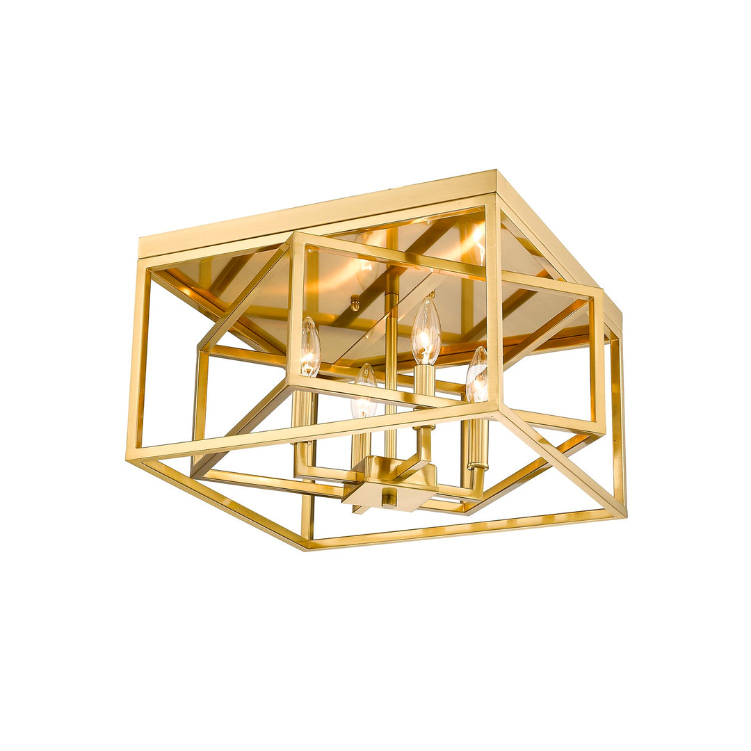Flush Mount In Gold Finish