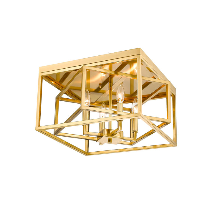 Flush Mount In Gold Finish