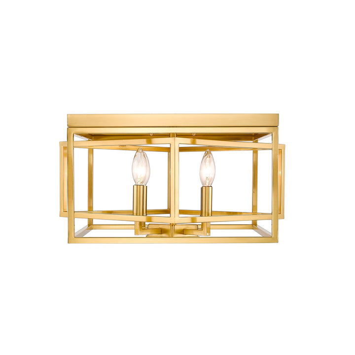 Flush Mount In Gold Finish