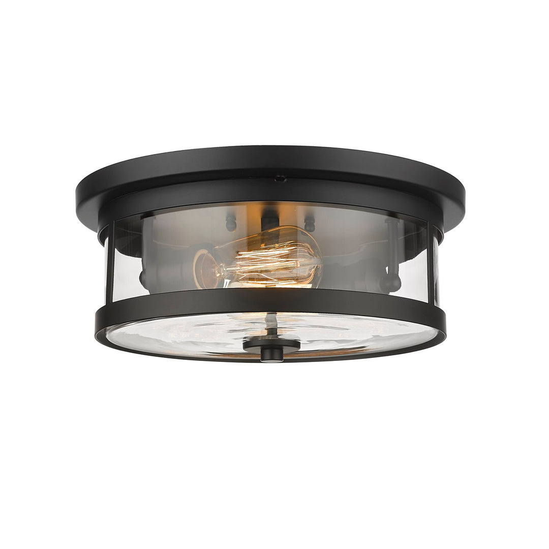 Flush Mount In Black Finish by Bethel