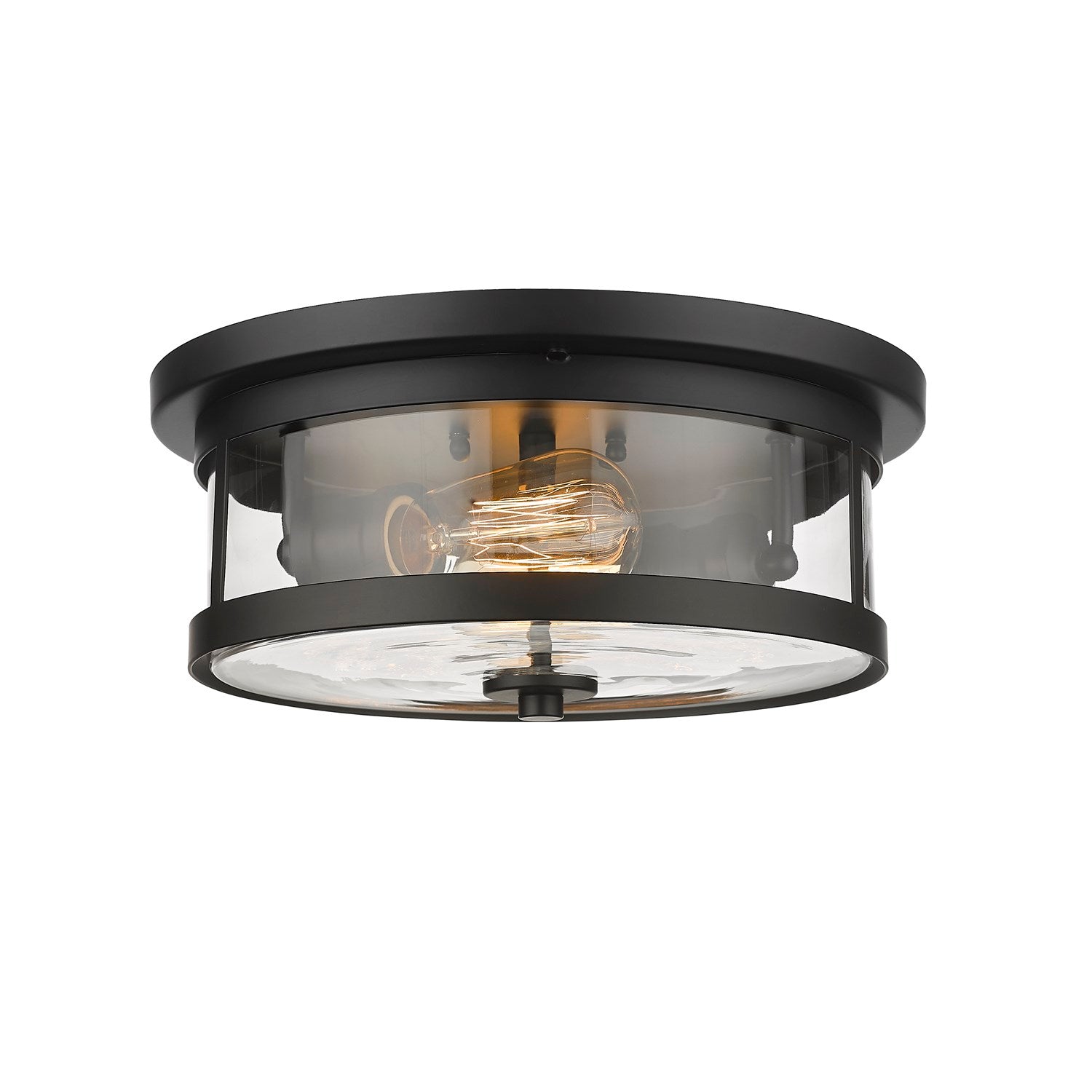 Flush Mount In Black Finish by Bethel