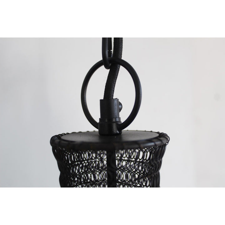 Pendant In Satin Black Finish