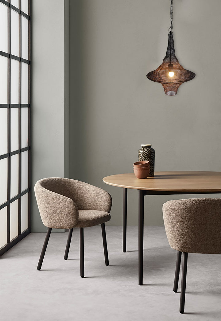 Pendant In Satin Black Finish by Bethel