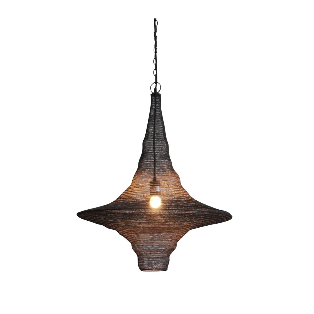 Pendant In Satin Black Finish by Bethel