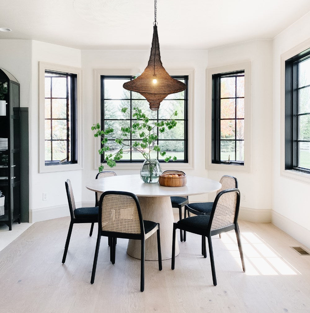 Pendant In Satin Black Finish by Bethel