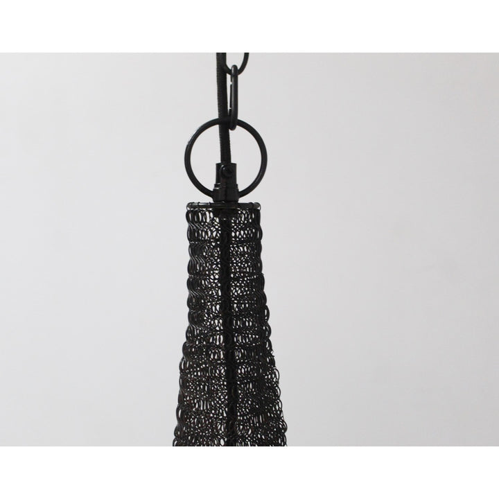 Pendant In Satin Black Finish