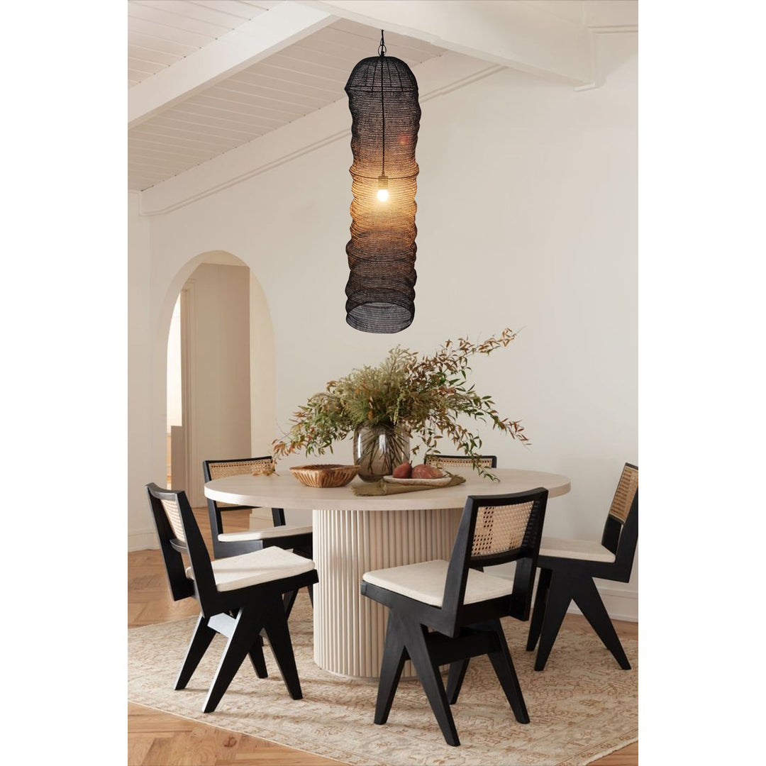 Pendant In Satin Black Finish by Bethel