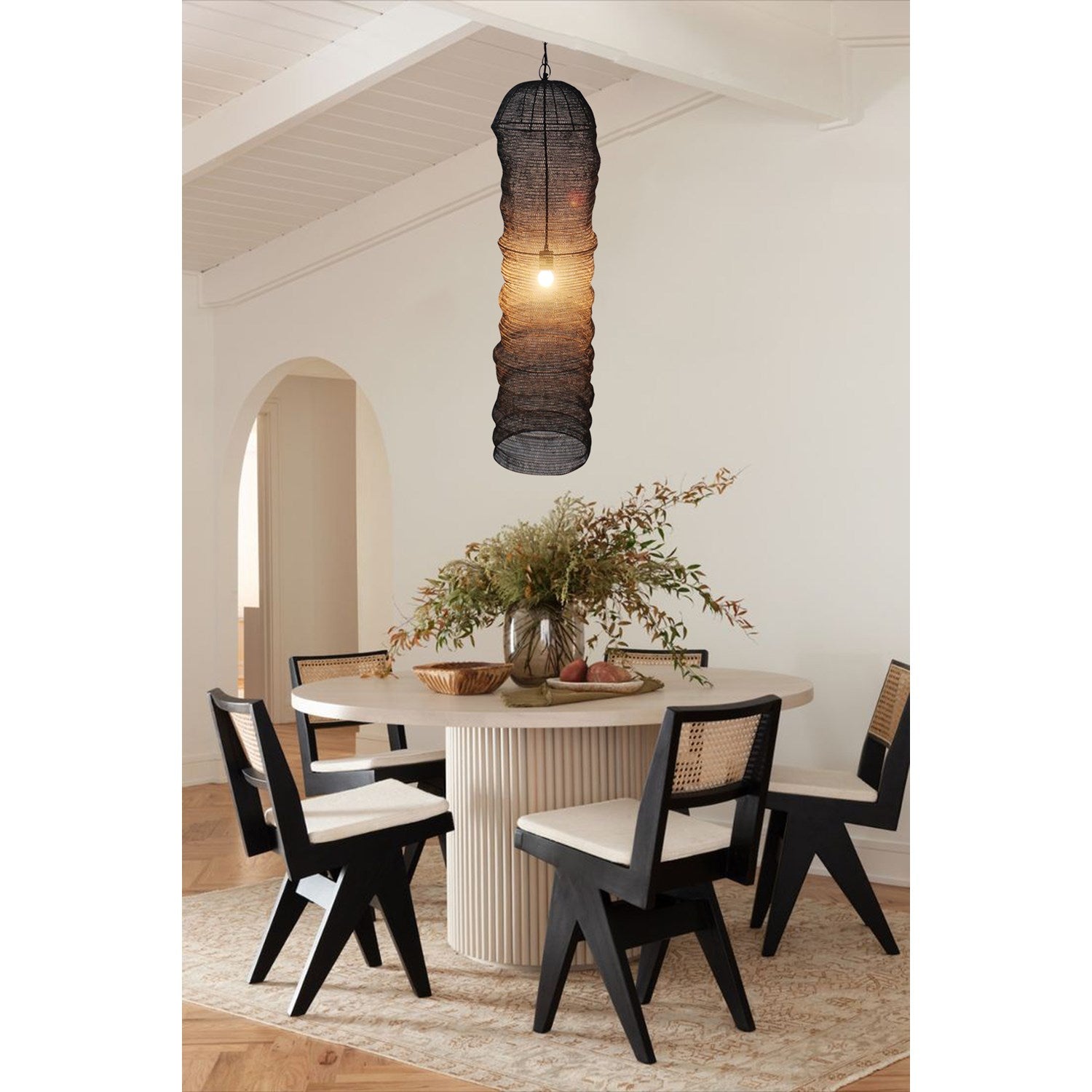 Pendant In Satin Black Finish by Bethel