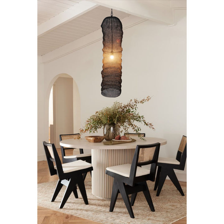 Pendant In Satin Black Finish by Bethel