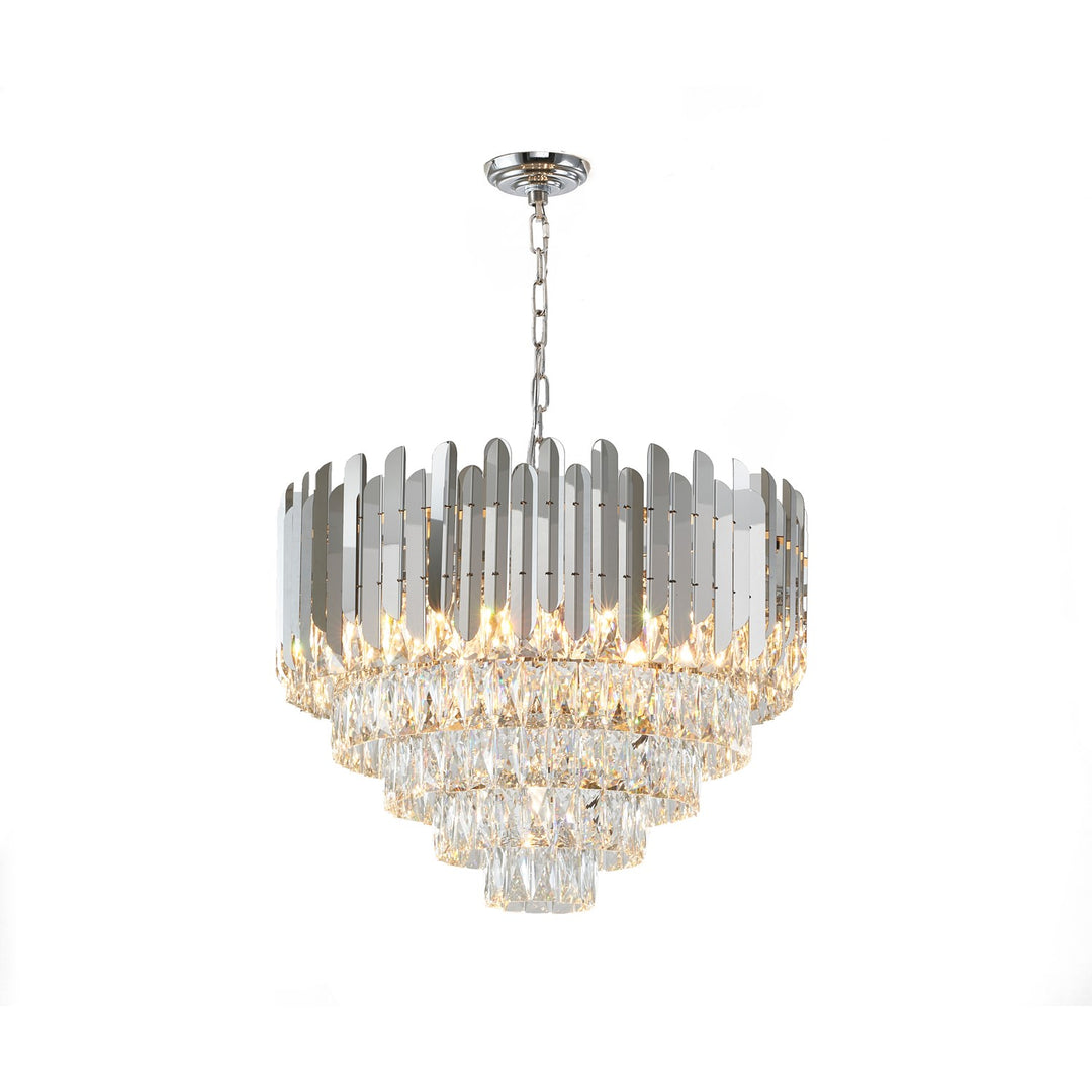 Chandelier In Chrome Finish by Bethel