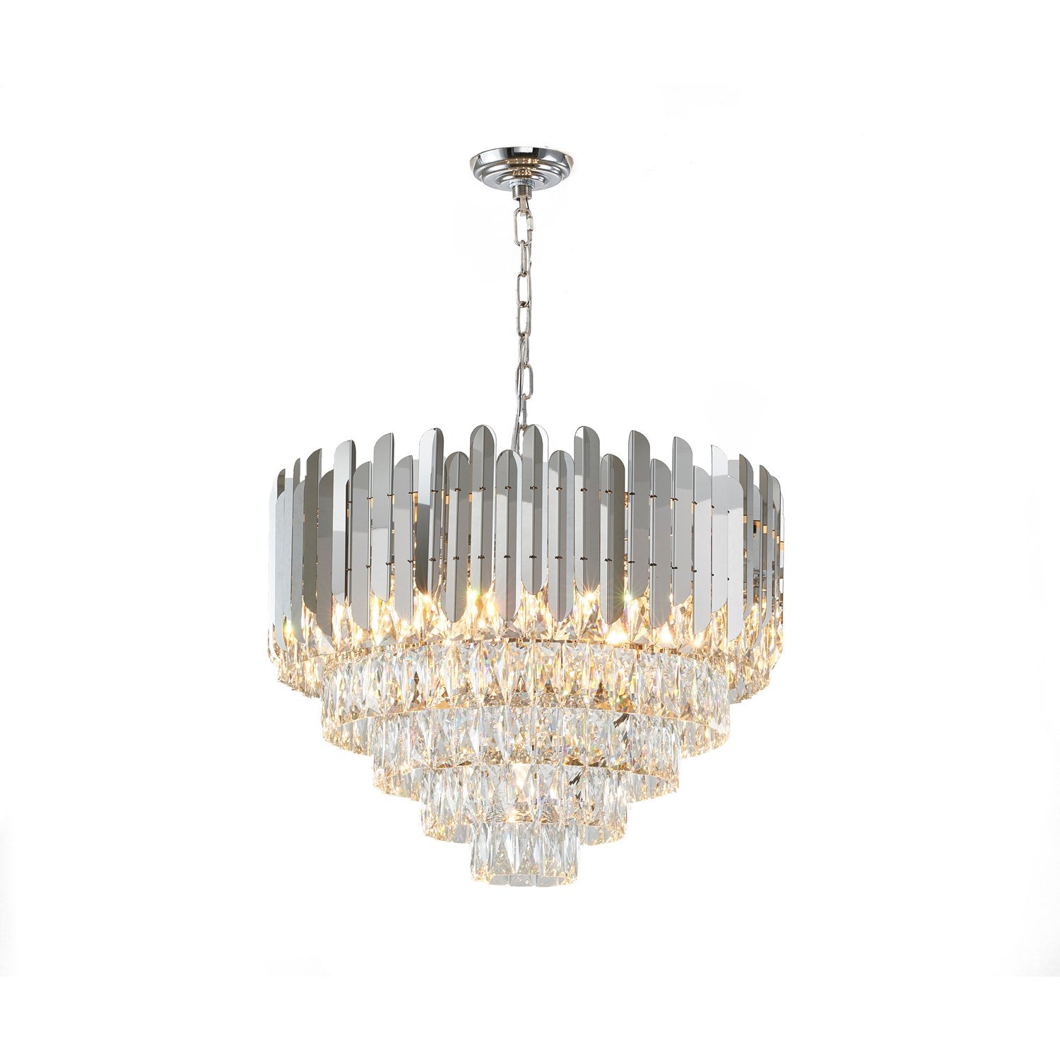 Chandelier In Chrome Finish by Bethel