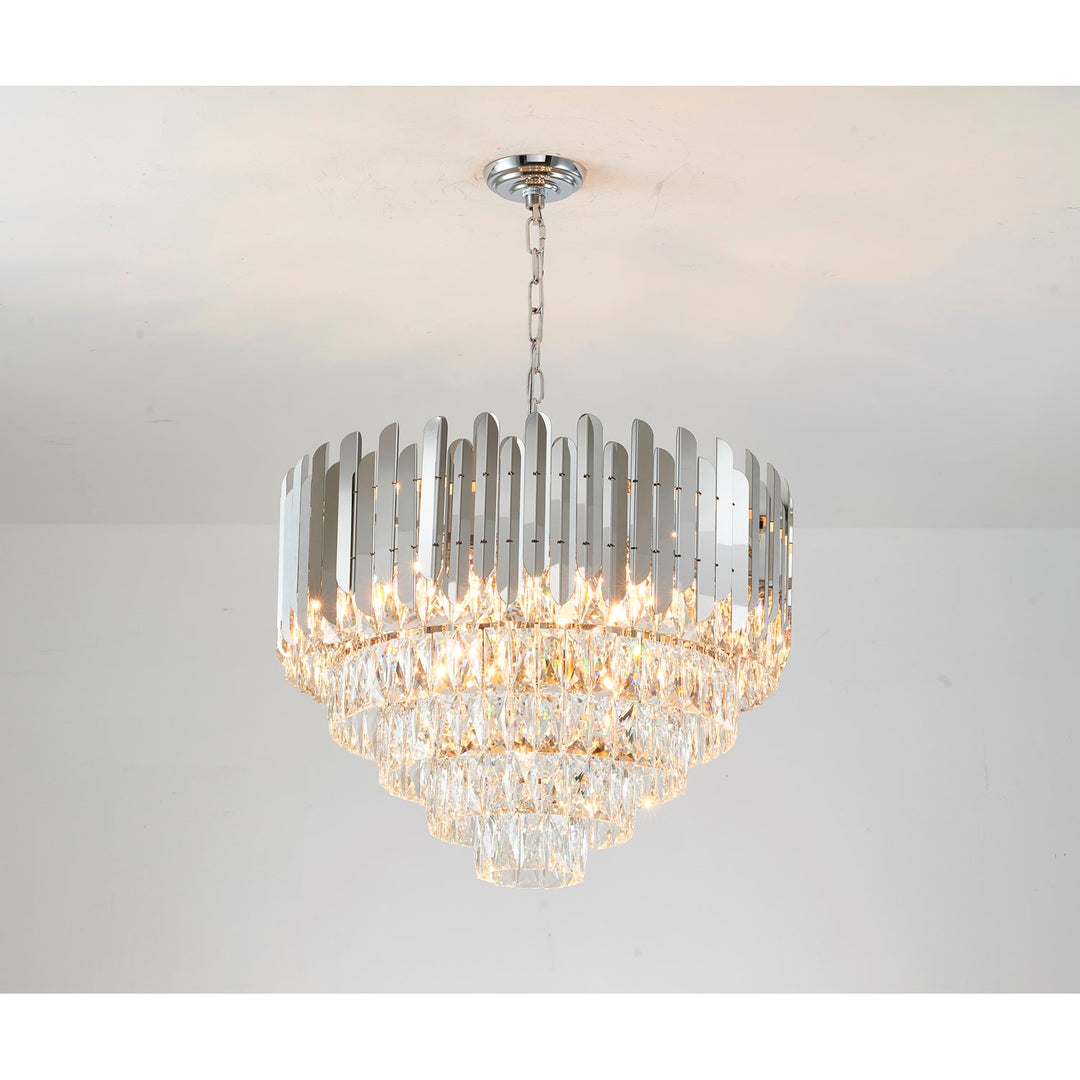 Chandelier In Chrome Finish