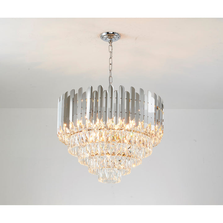 Chandelier In Chrome Finish