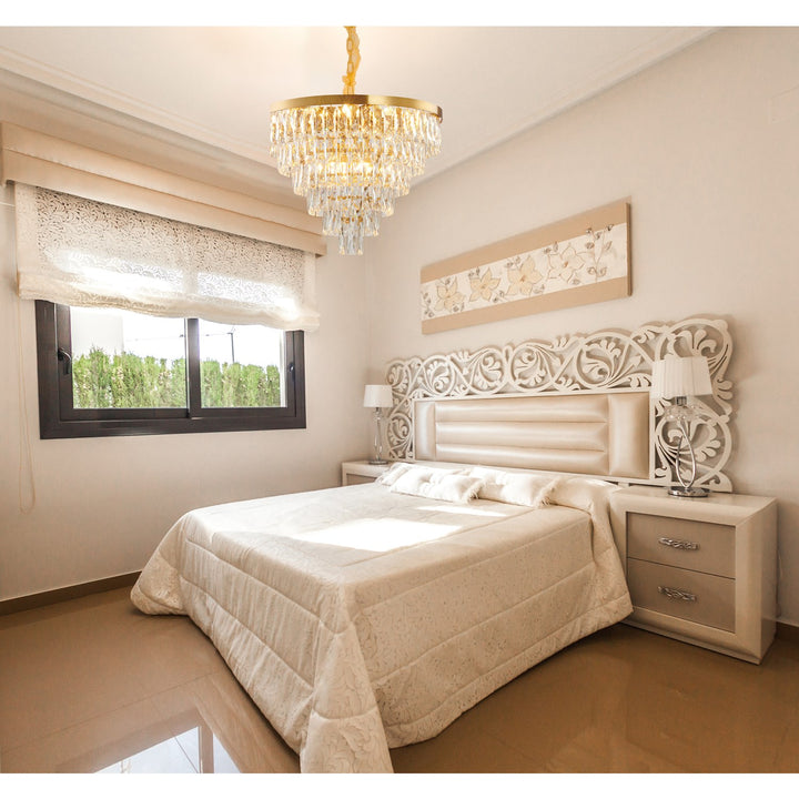 Chandelier In Gold Finish by Bethel