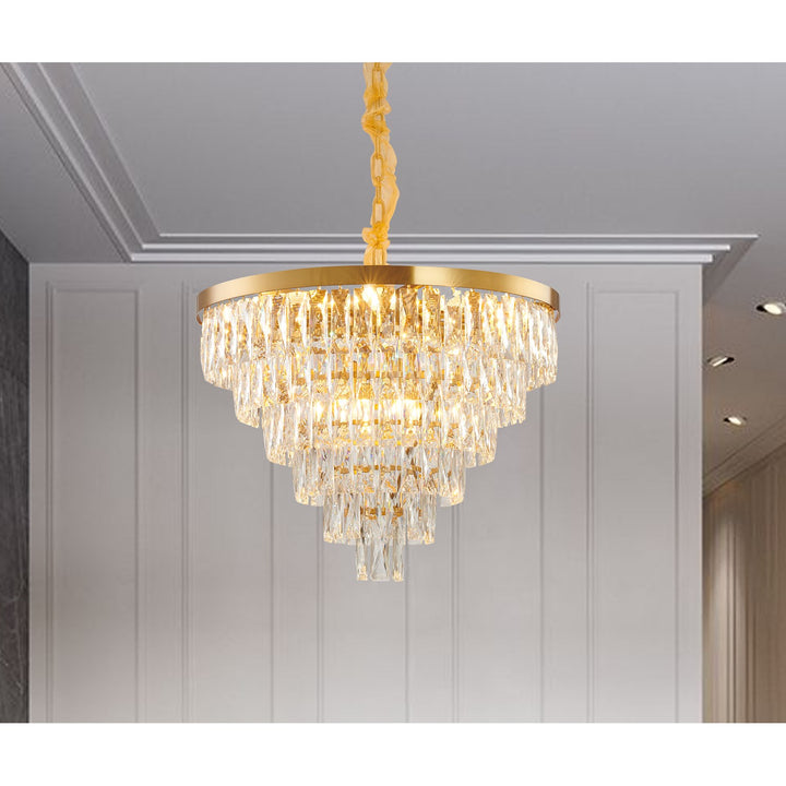 Chandelier In Gold Finish