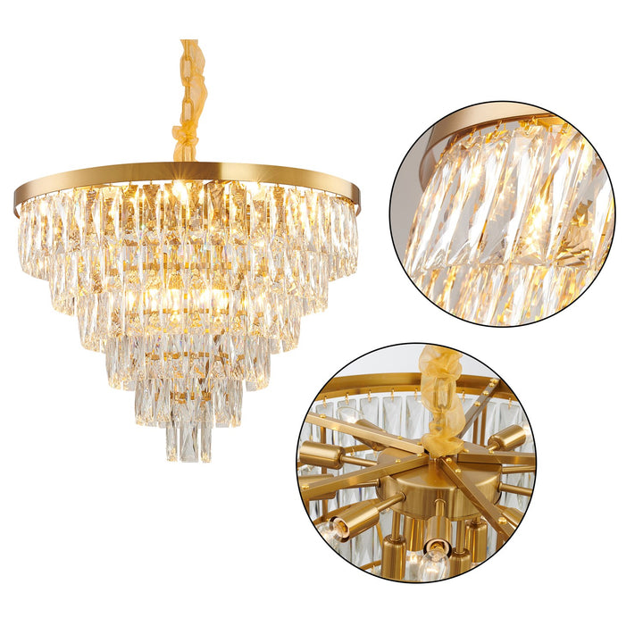 Chandelier In Gold Finish