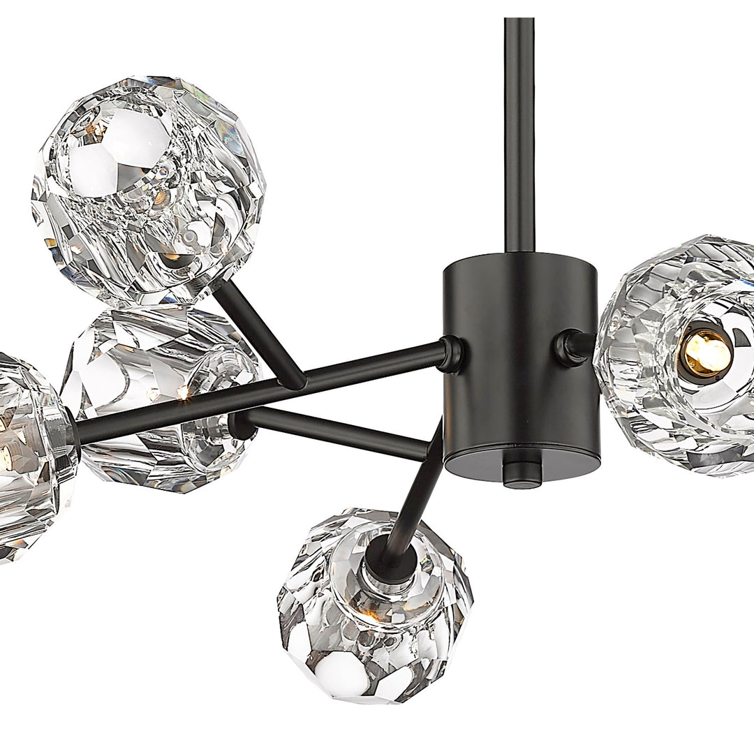 Chandelier In Black Finish