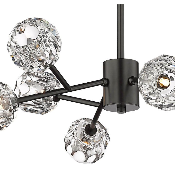 Chandelier In Black Finish