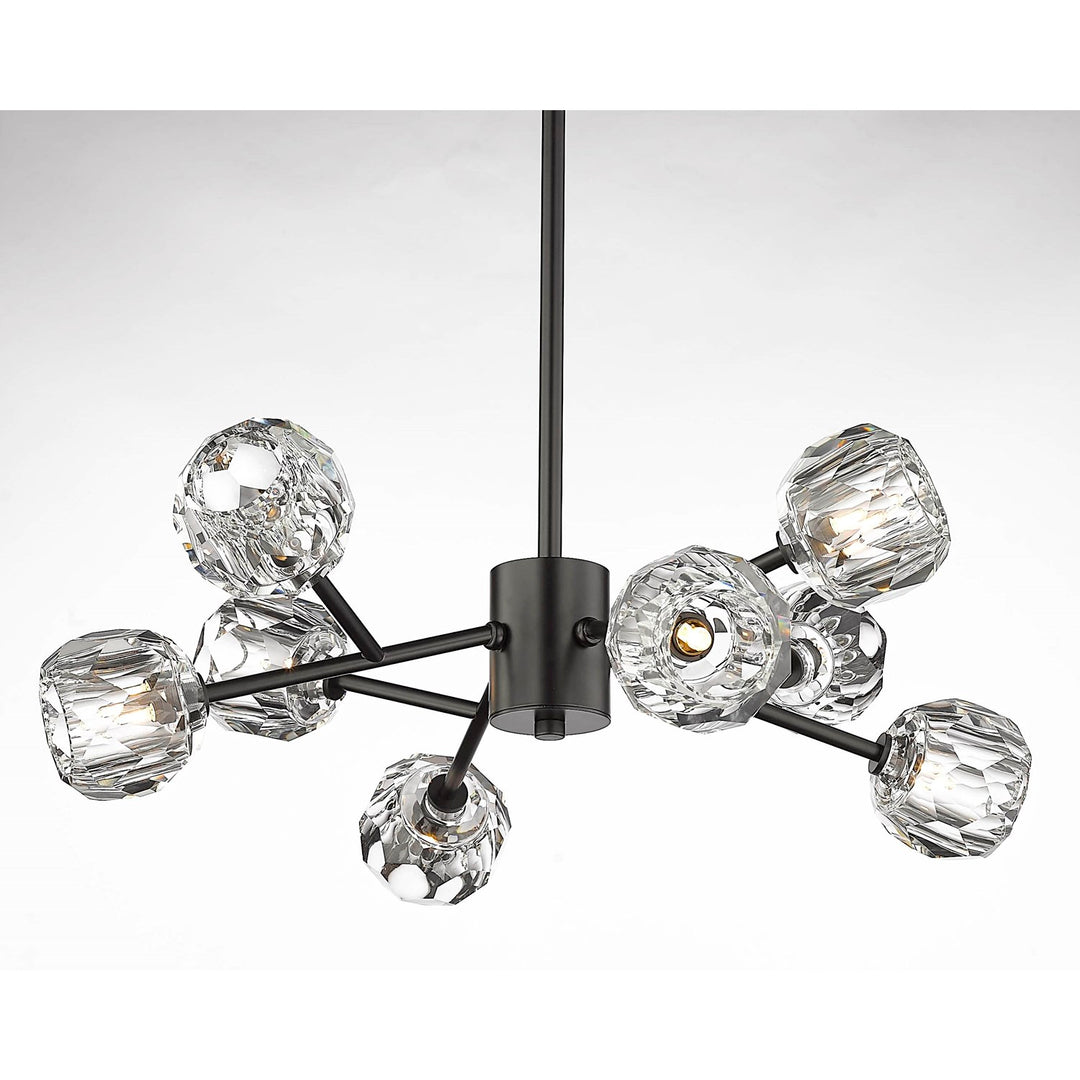 Chandelier In Black Finish