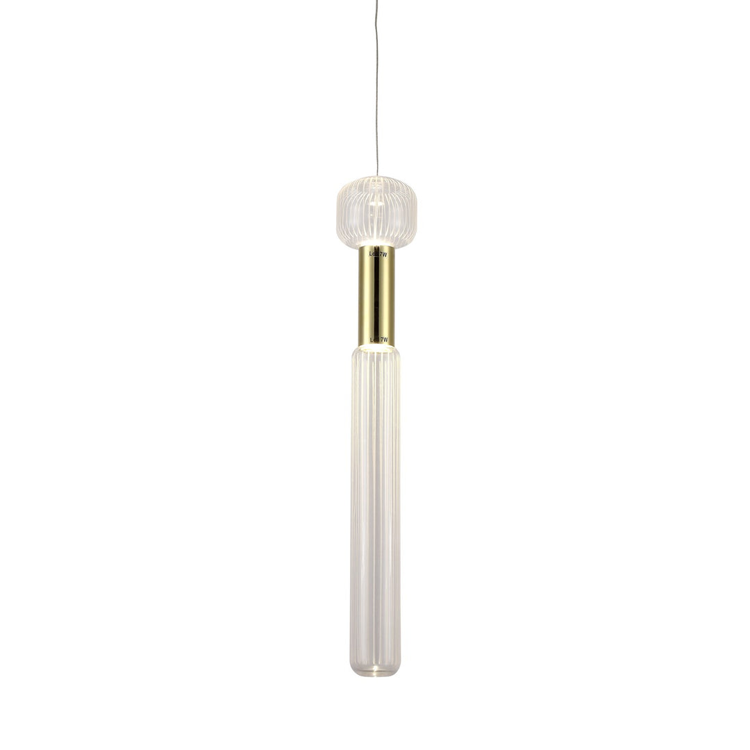 Led Pendant In Gold Finish by Bethel