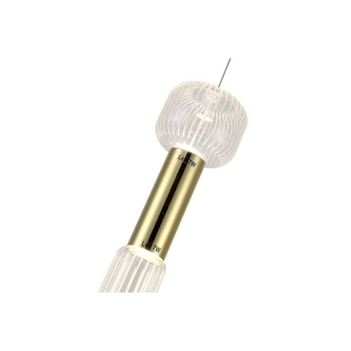 Led Pendant In Gold Finish