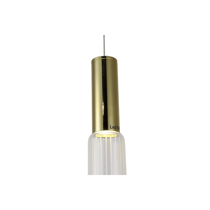 Led Pendant In Gold Finish
