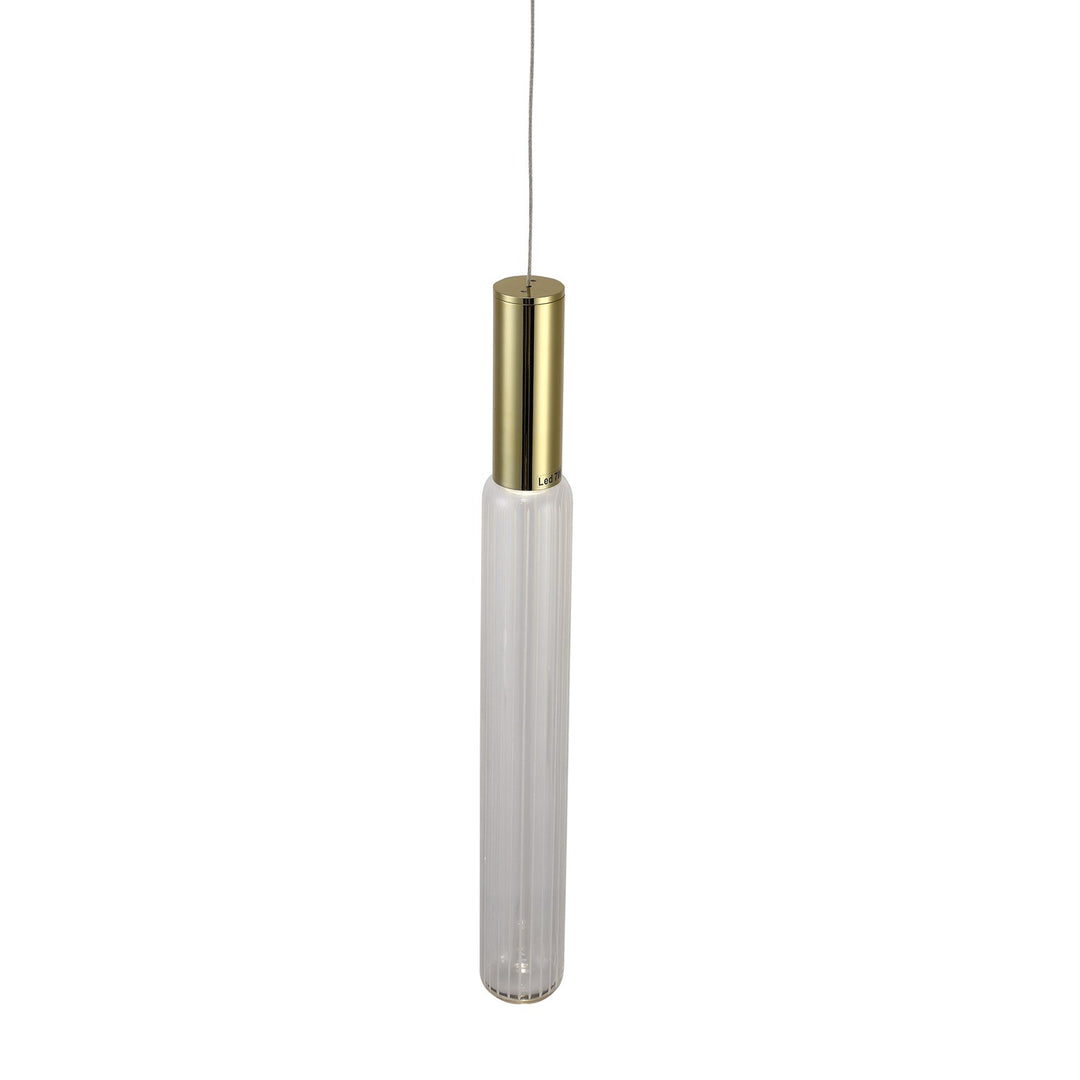 Led Pendant In Gold Finish