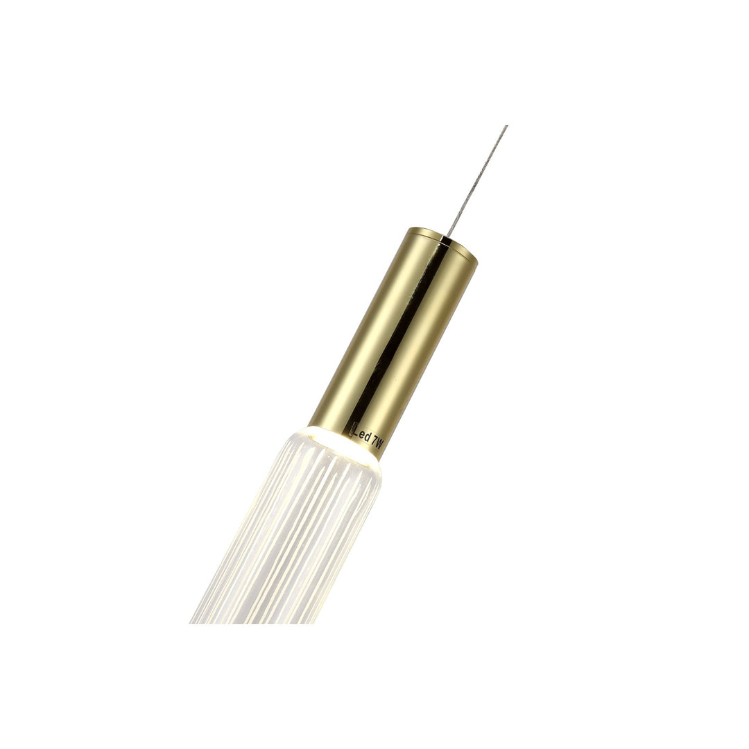 Led Pendant In Gold Finish