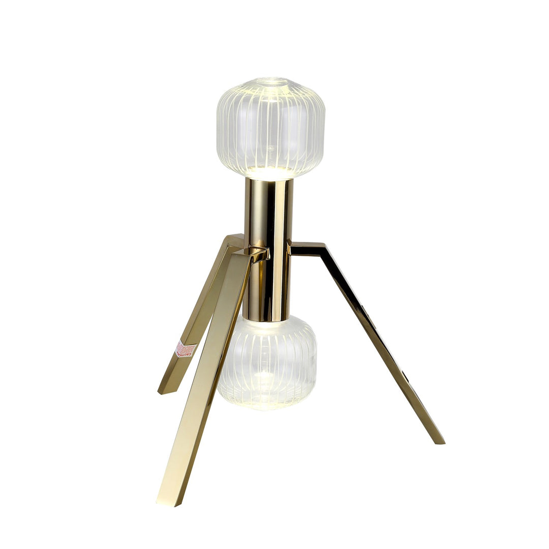 Led Table Lamp In Gold Finish by Bethel