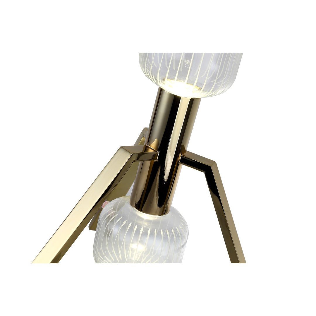 Led Table Lamp In Gold Finish