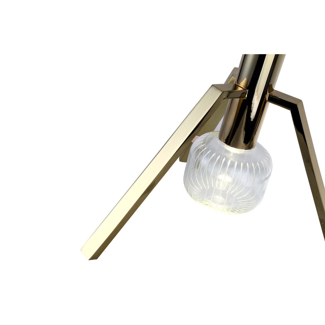 Led Table Lamp In Gold Finish