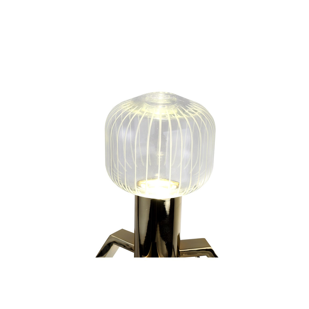 Led Table Lamp In Gold Finish