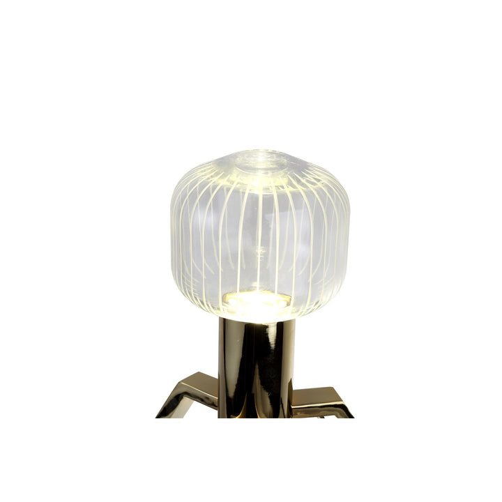 Led Table Lamp In Gold Finish