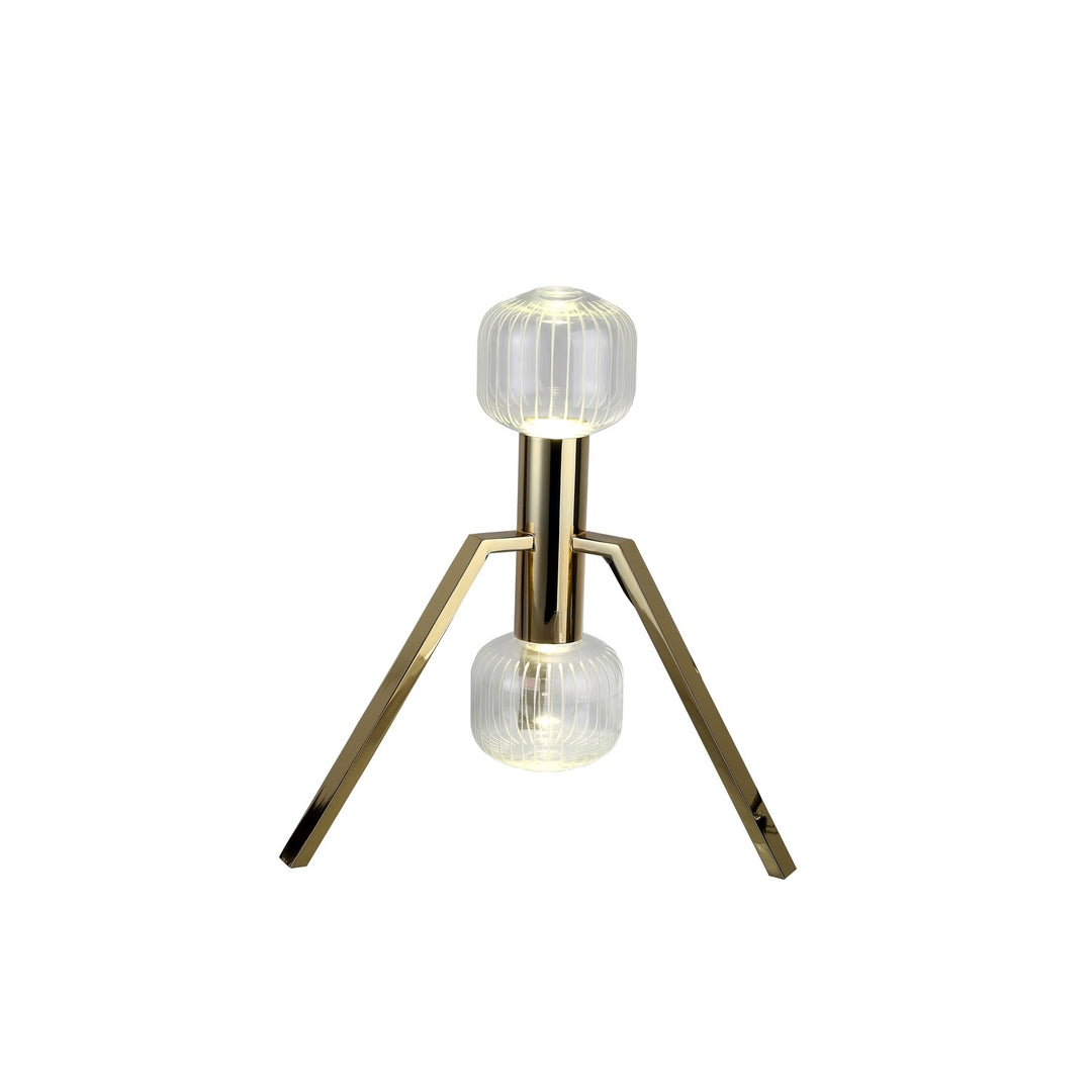 Led Table Lamp In Gold Finish