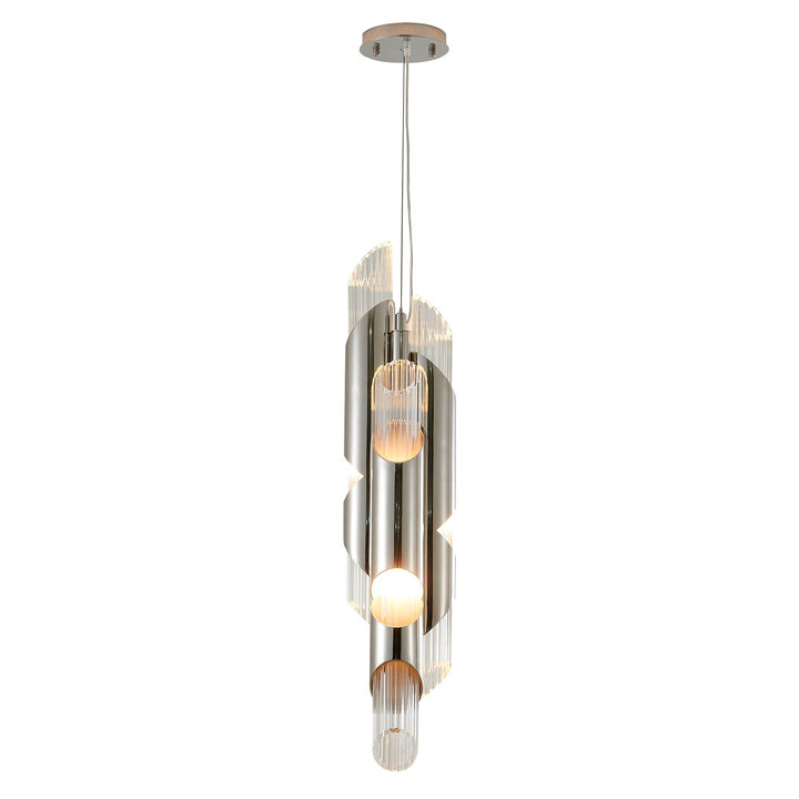Pendant In Chrome Finish by Bethel