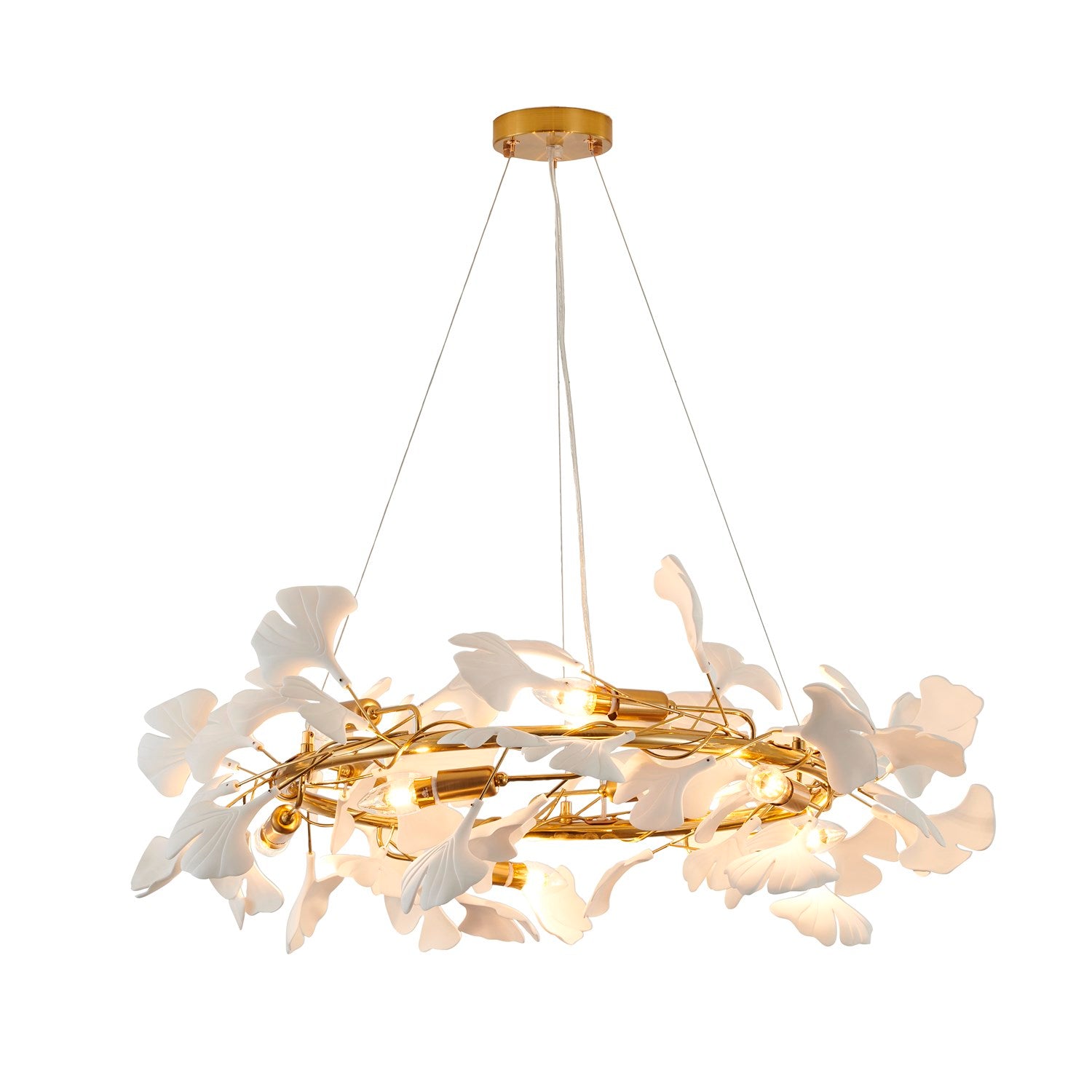Chandelier In Brass Finish by Bethel
