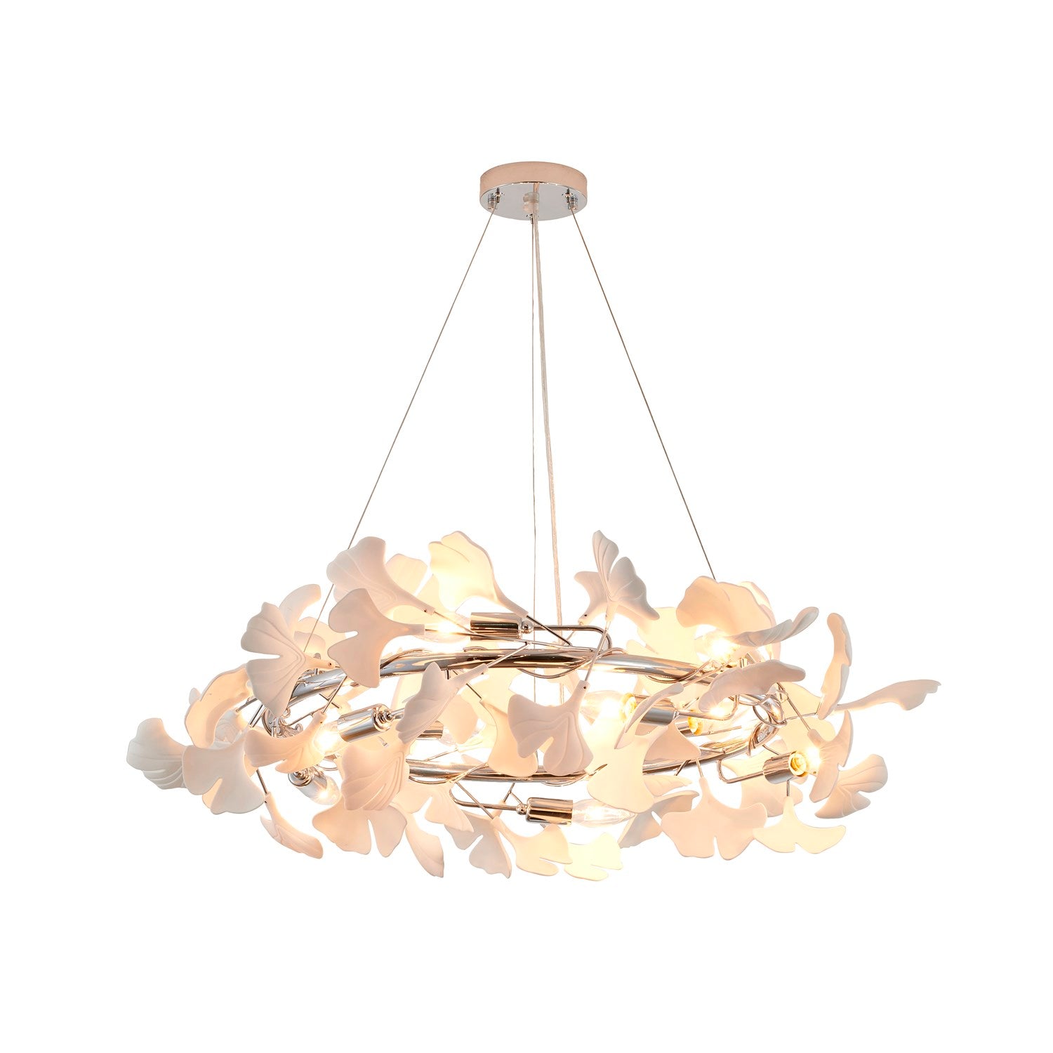 Chandelier In Chrome Finish by Bethel