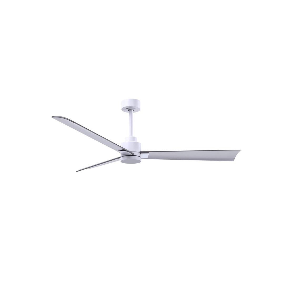 3-Blade Transitional Ceiling Fan In Matte White Finish by Matthews Fan Company