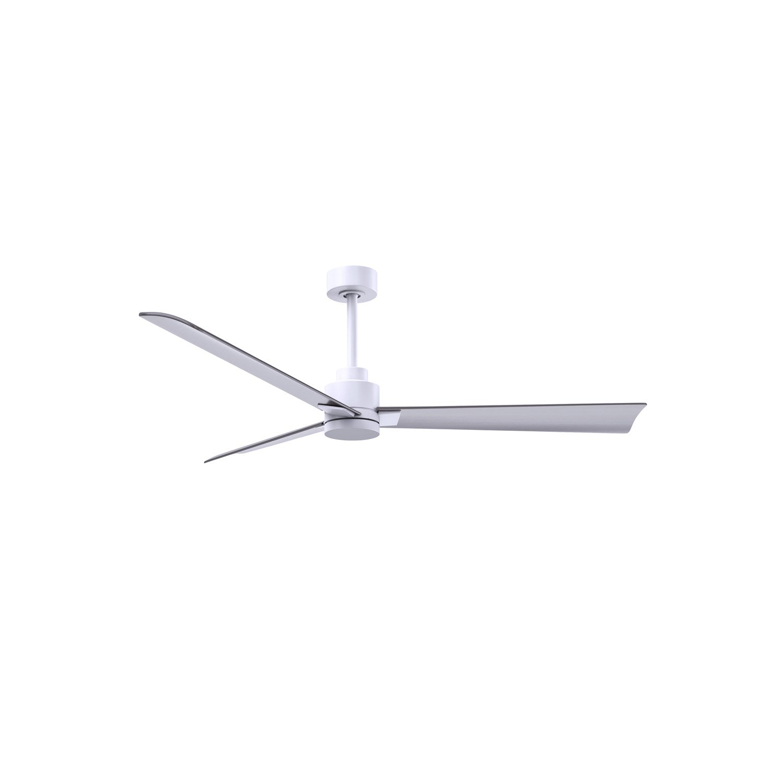 3-Blade Transitional Ceiling Fan In Matte White Finish by Matthews Fan Company