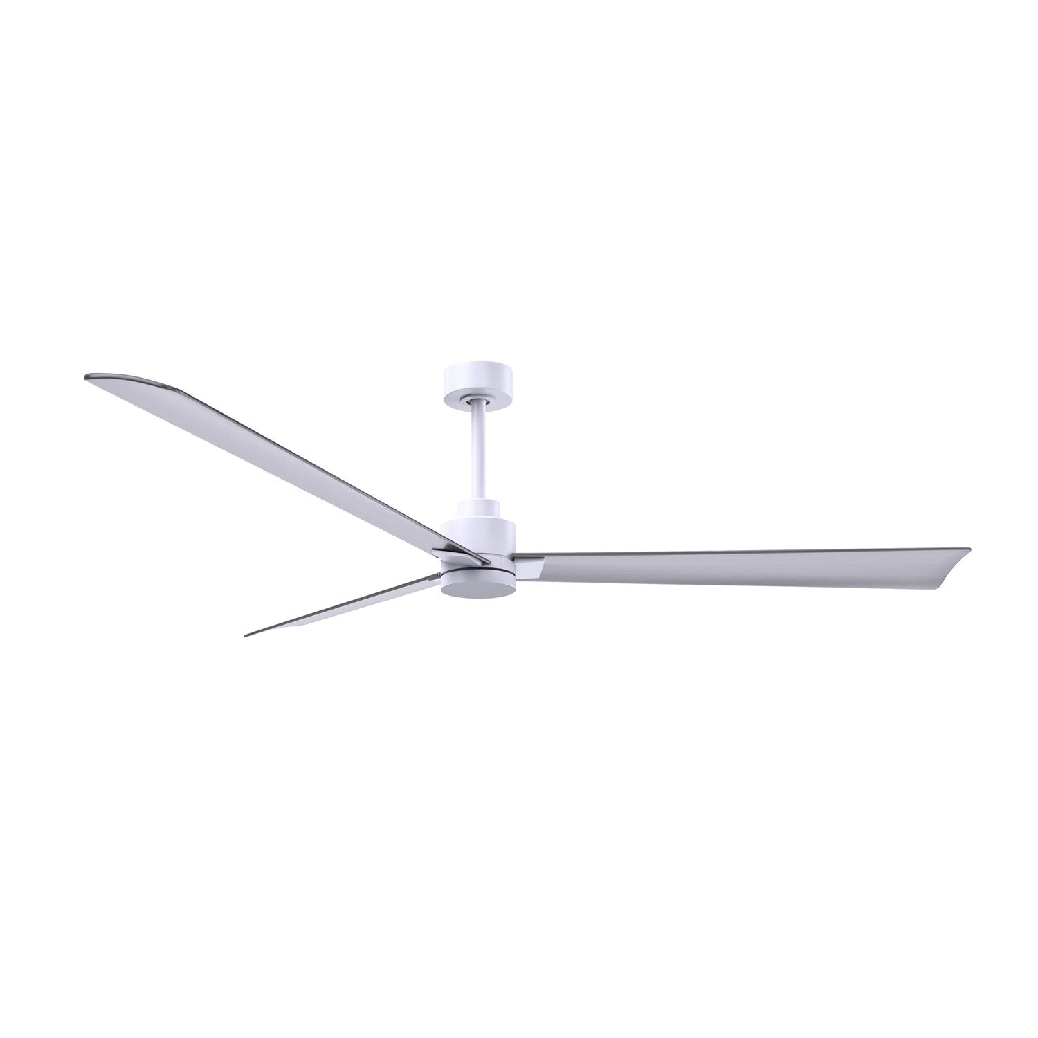 3-Blade Transitional Ceiling Fan In Matte White Finish by Matthews Fan Company