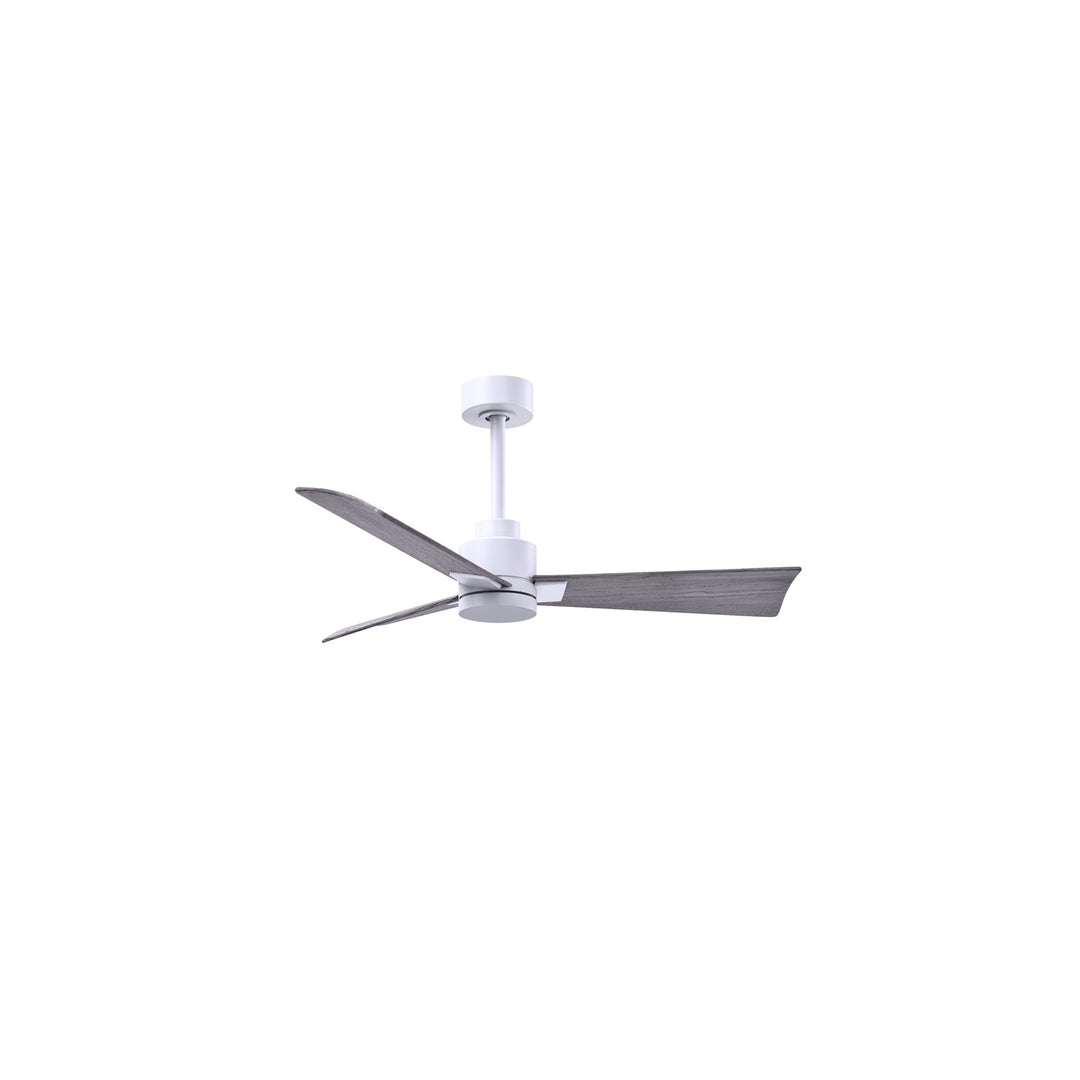 3-Blade Transitional Ceiling Fan In Matte White Finish by Matthews Fan Company