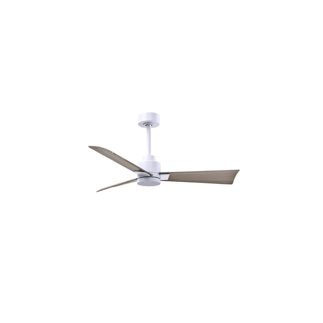 3-Blade Transitional Ceiling Fan In Matte White Finish by Matthews Fan Company