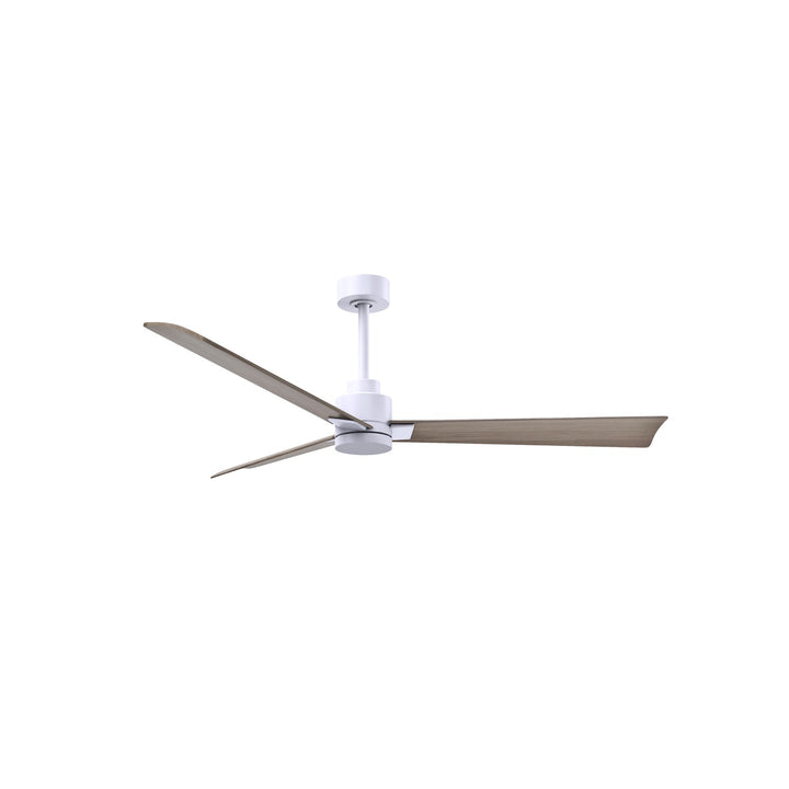 3-Blade Transitional Ceiling Fan In Matte White Finish by Matthews Fan Company