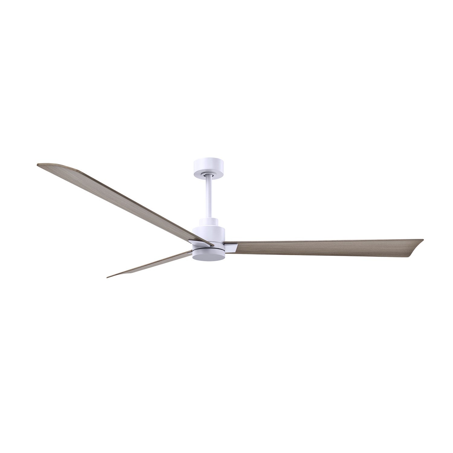 3-Blade Transitional Ceiling Fan In Matte White Finish by Matthews Fan Company