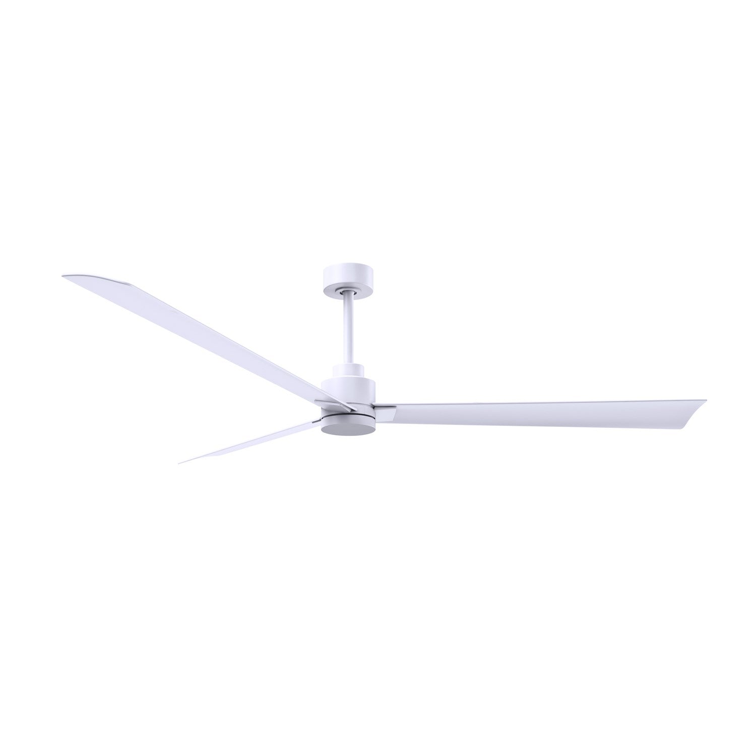 3-Blade Transitional Ceiling Fan In Matte White Finish by Matthews Fan Company