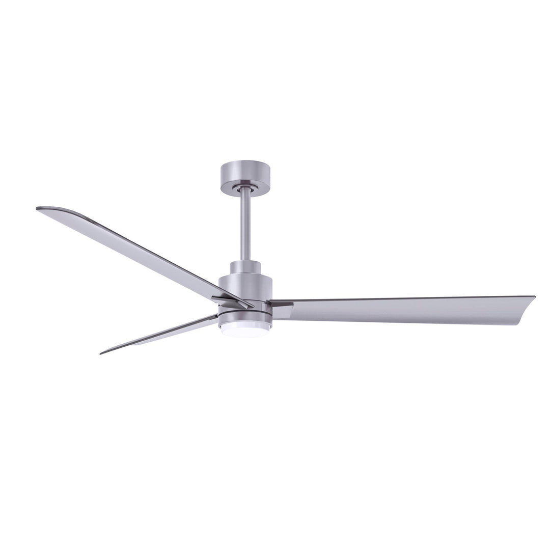 3-Blade Transitional Ceiling Fan In Brushed Nickel Finish by Matthews Fan Company