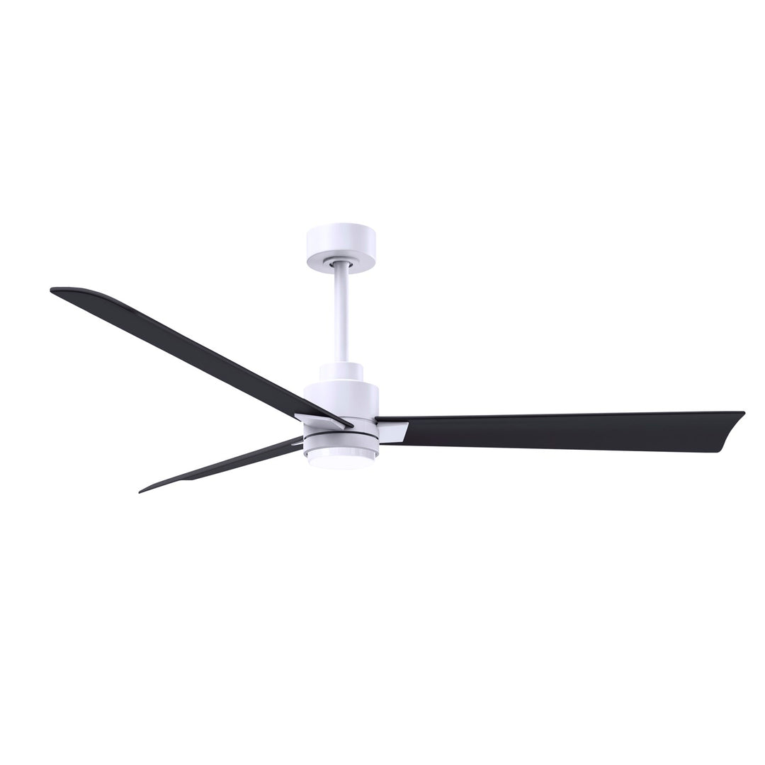 3-Blade Transitional Ceiling Fan In Matte White Finish by Matthews Fan Company