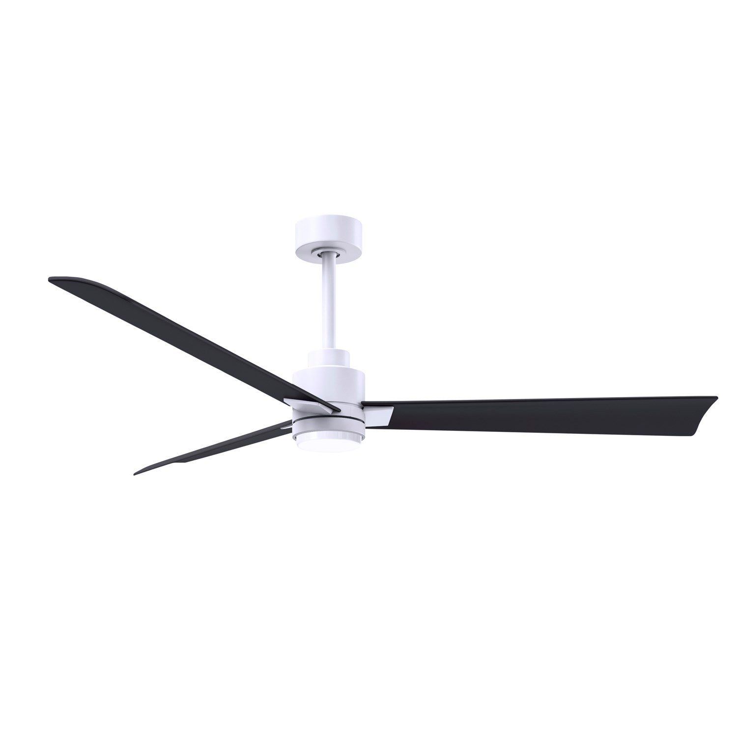 3-Blade Transitional Ceiling Fan In Matte White Finish by Matthews Fan Company