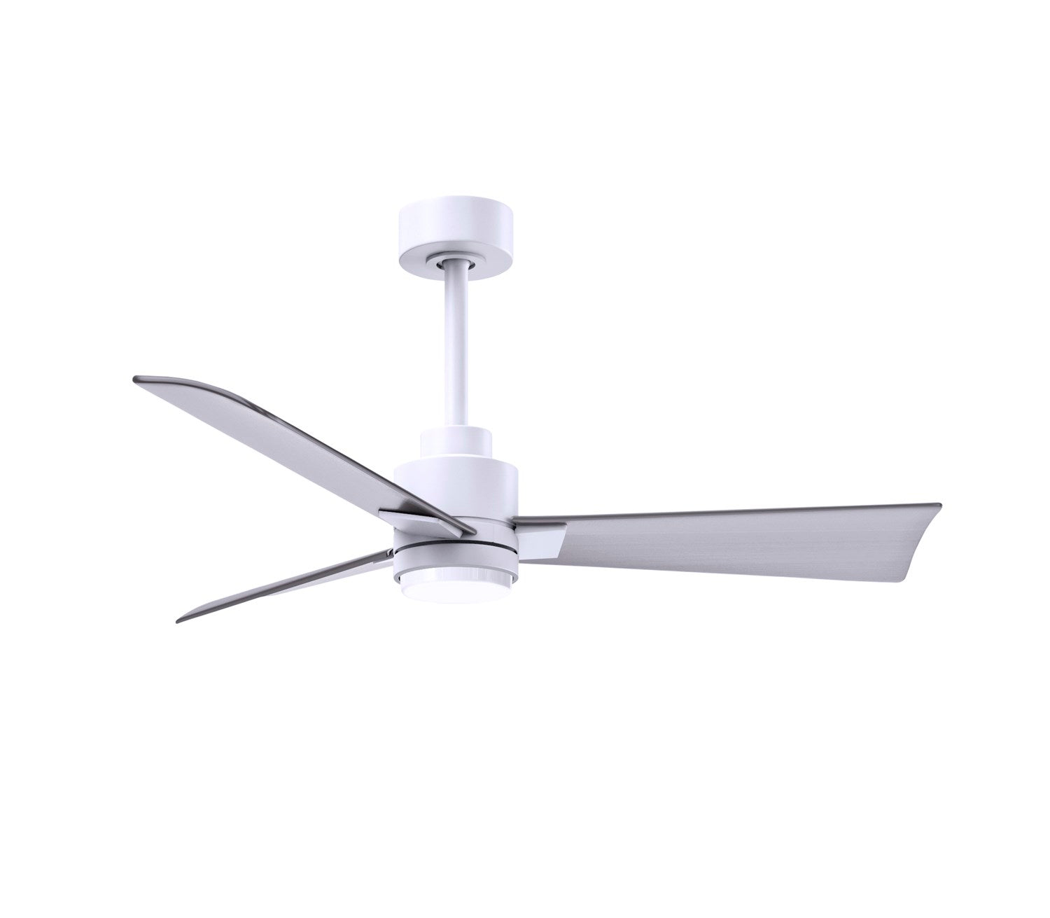 3-Blade Transitional Ceiling Fan In Matte White Finish by Matthews Fan Company