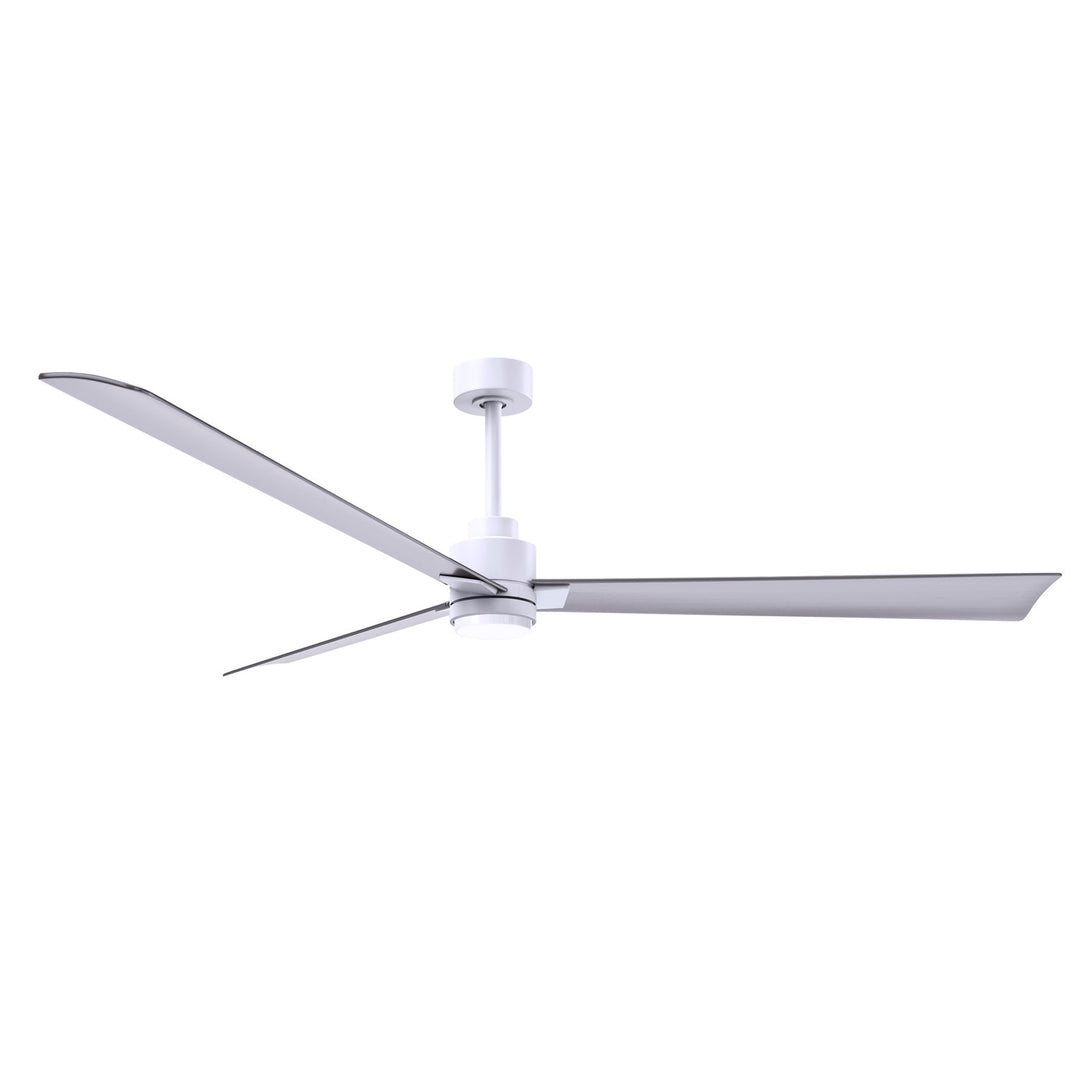 3-Blade Transitional Ceiling Fan In Matte White Finish by Matthews Fan Company